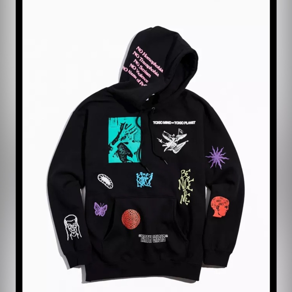 Obey Toxic Planet Punk Set Men’s Medium Hoodie/Small Pants